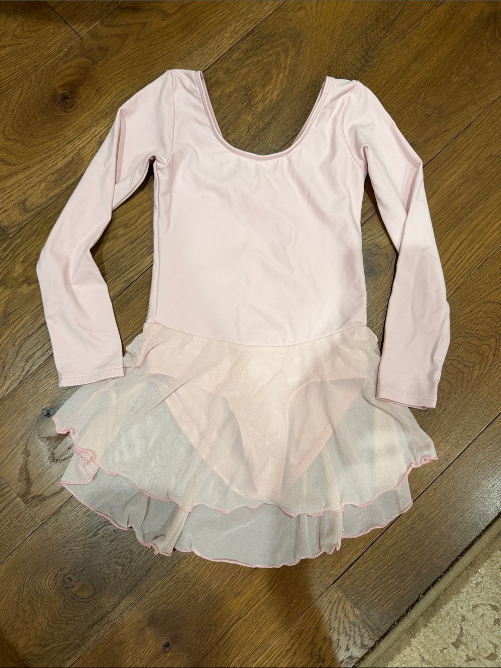 Girls Long-Sleeve Pink Ballet Tutu Leotard FX